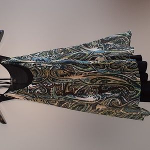 Coupe Collection, Sleeveless top Multi Colour Racer Back , Size Medium